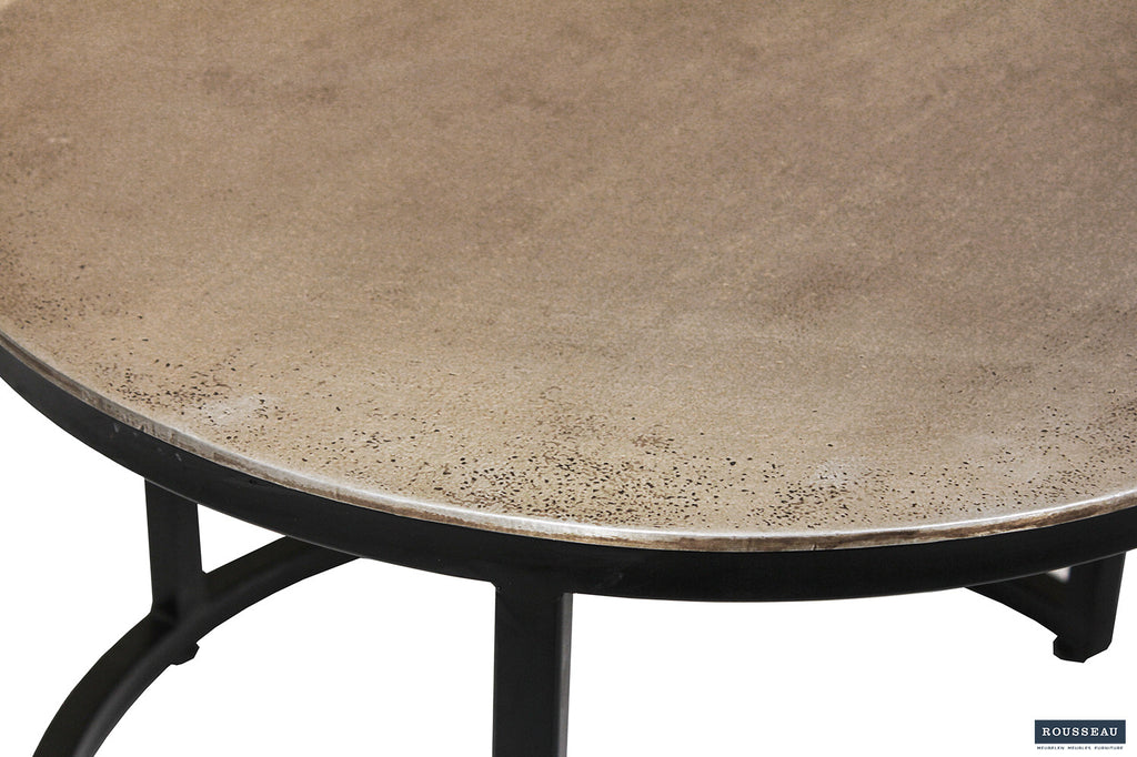 Salontafel 'Amira' 2-delig verouderd zilver - RS