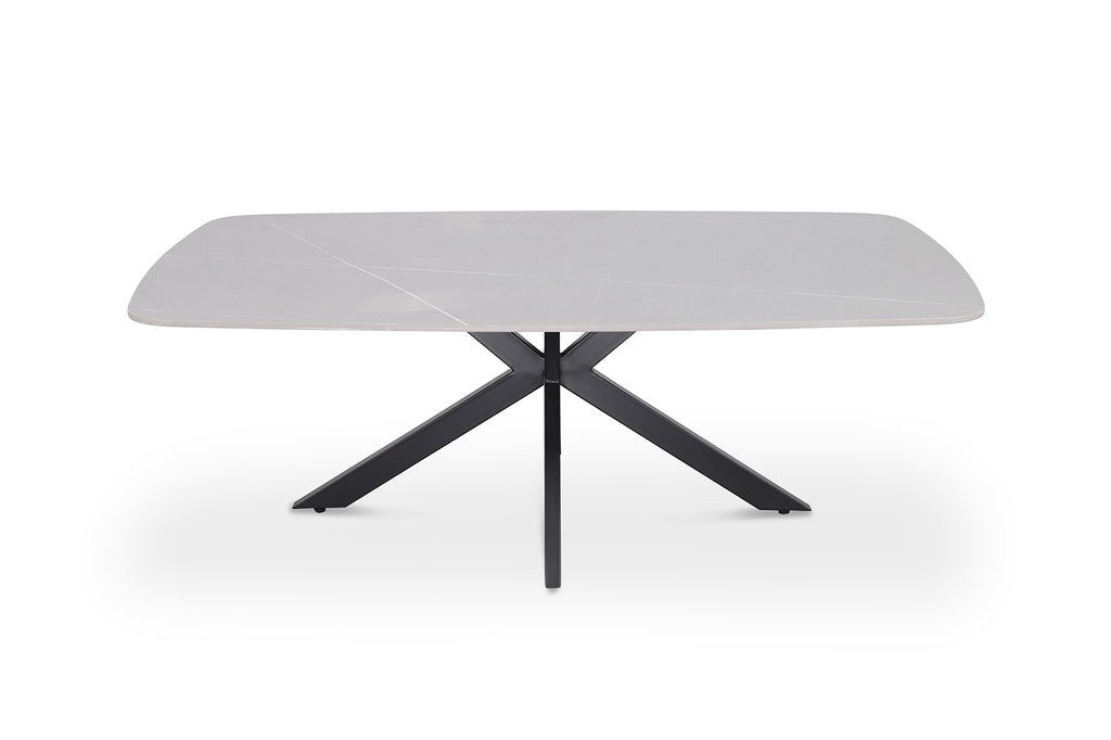 Table basse 'Apollo' 130 danoise ovale gris pierre RS