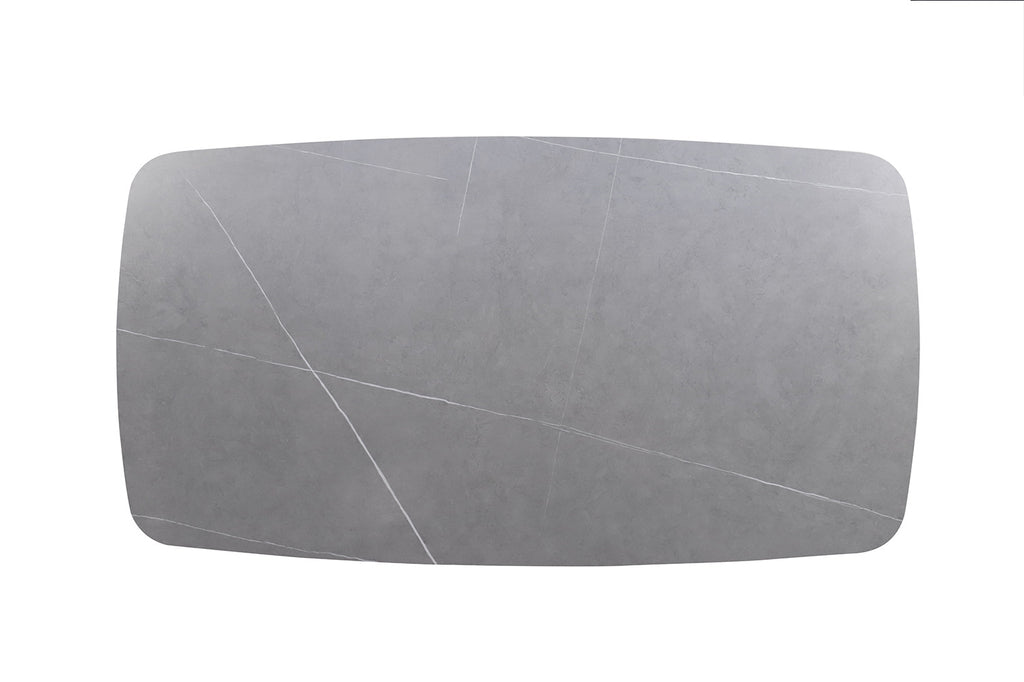 Table basse 'Apollo' 130 danoise ovale gris pierre RS