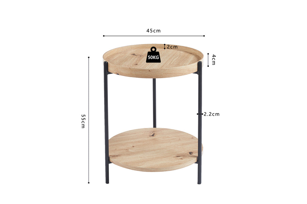 Salontafel 'Dalina' 45 decor oude eik RS
