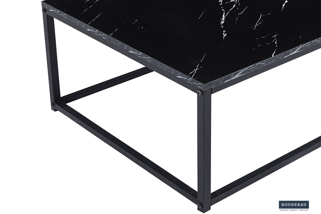 Salontafel 'Dallas' decor marmer zwart RS