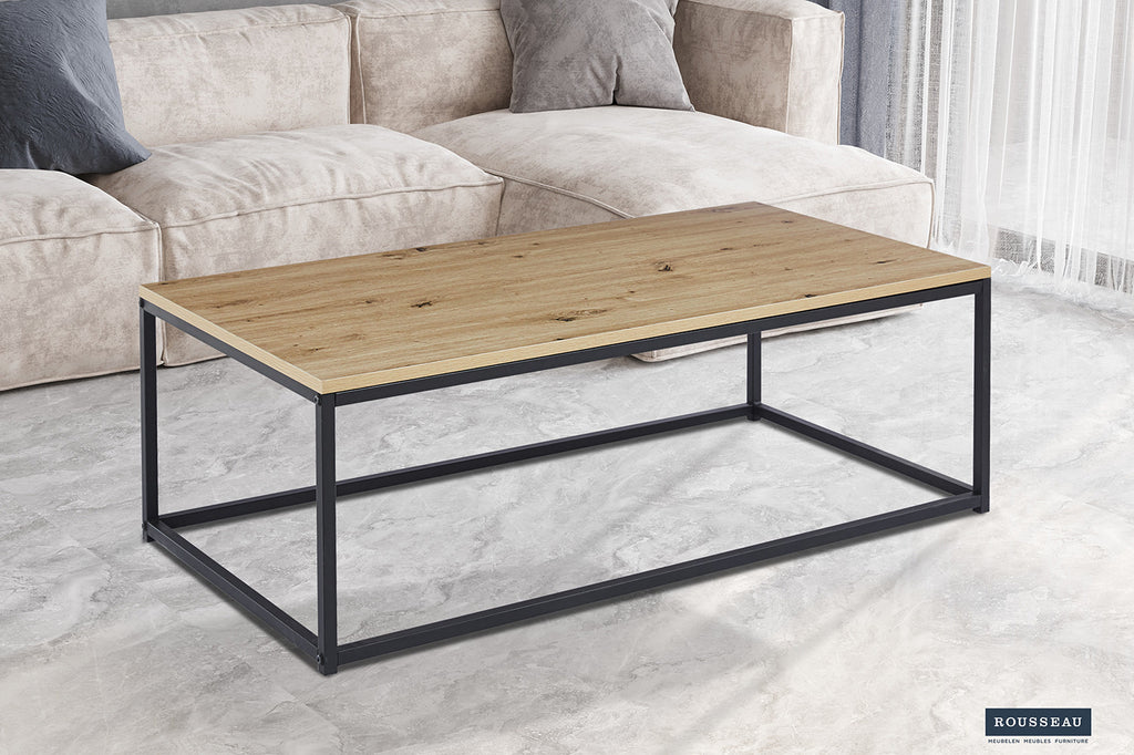 Table basse 'Dallas' décor vieux chêne RS