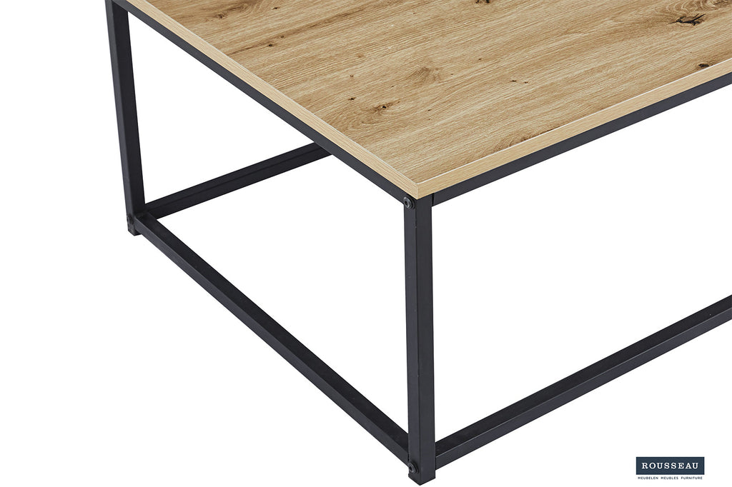 Table basse 'Dallas' décor vieux chêne RS
