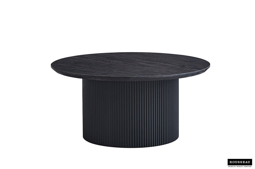 Salontafel 'Lagos' 80 rond decor donkerbruin RS