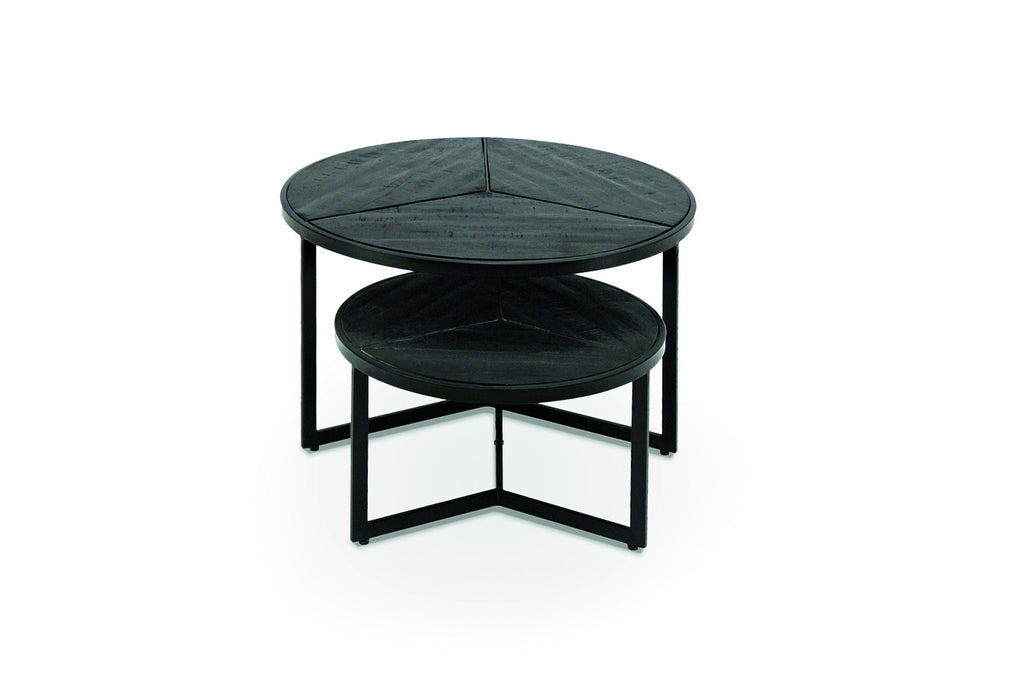 Salontafel 'Laveu' 2-delig Mango hout zwart - RS