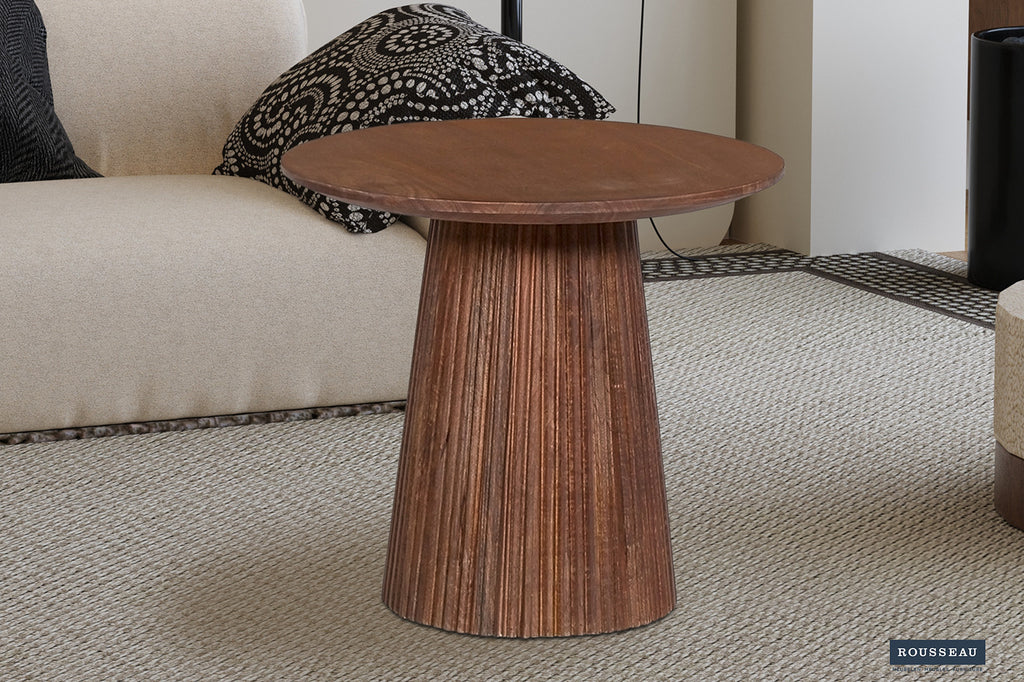 Salontafel 'Miguel' 50 rond mango hout lichtbruin RS