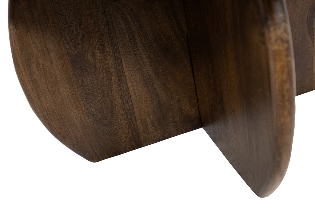 Salontafel Belly 60, mango Walnoot - NW