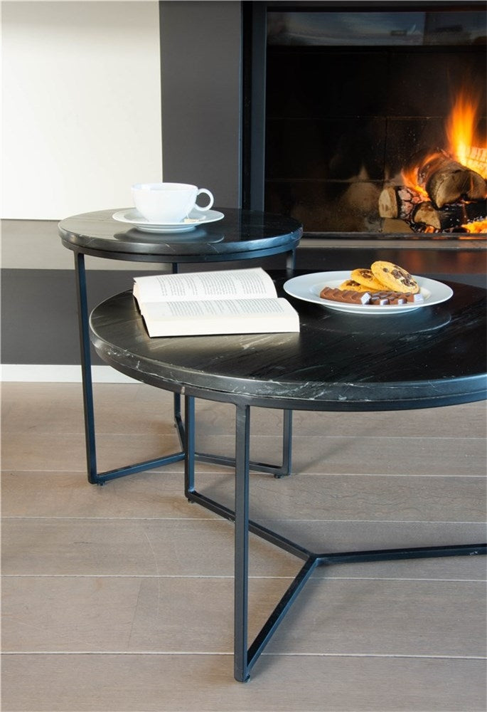 Salontafel Primo 70, marmer zwart - VDC