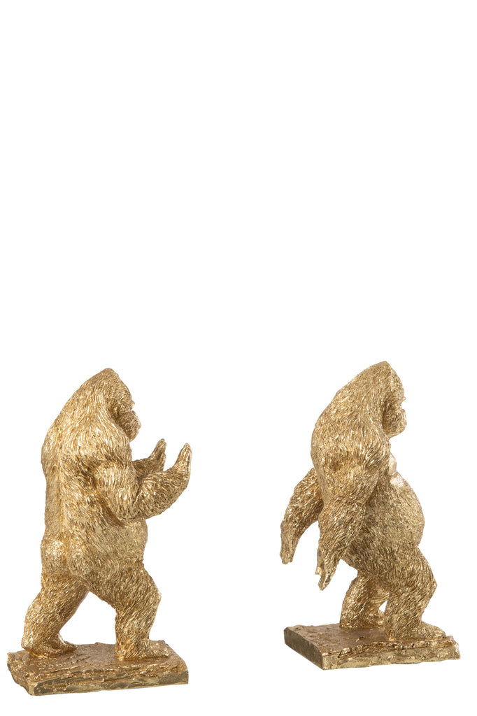 boekensteun Gorilla Resin Goud - J-LINE