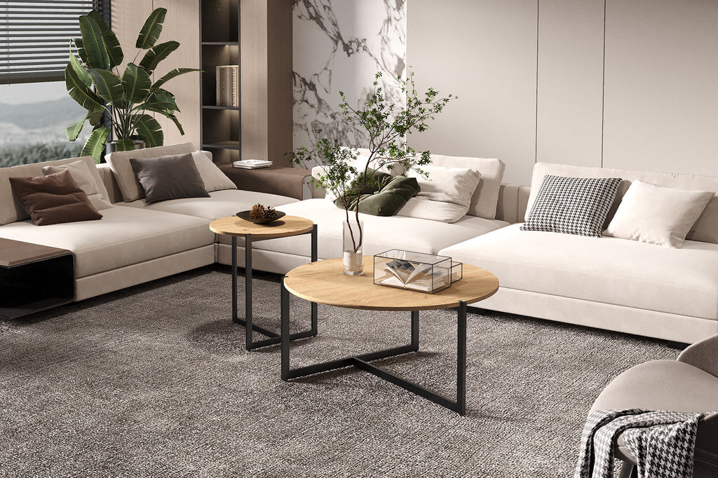 Salontafels S/2 'Pola' decor oude eik RS