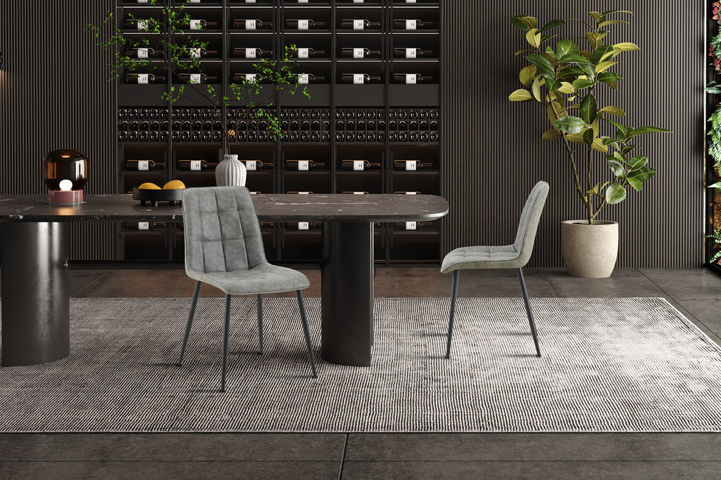 Set van 4 stoelen 'Furas' Vintage PU Grijs RS