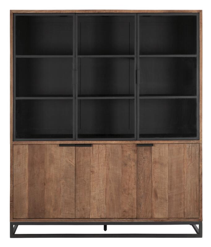 Vitrinekast Cosmo DTP - medium, 2x3 deuren.