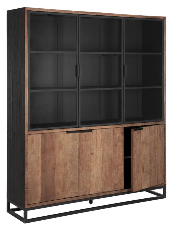 Vitrinekast Cosmo DTP - medium, 2x3 deuren.