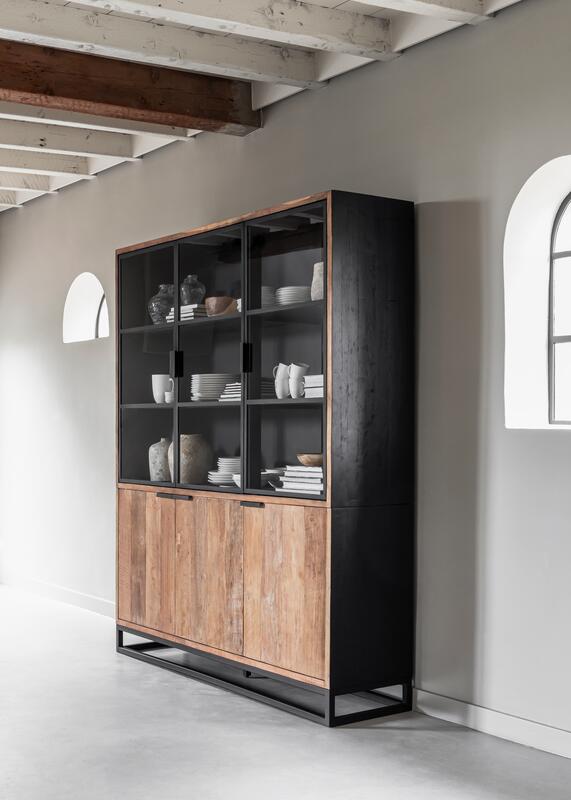 Vitrinekast Cosmo DTP - medium, 2x3 deuren.