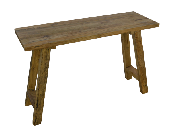 Sidetable Lawas - 120x40x75 - Natuurlijk rustiek - Oud teak