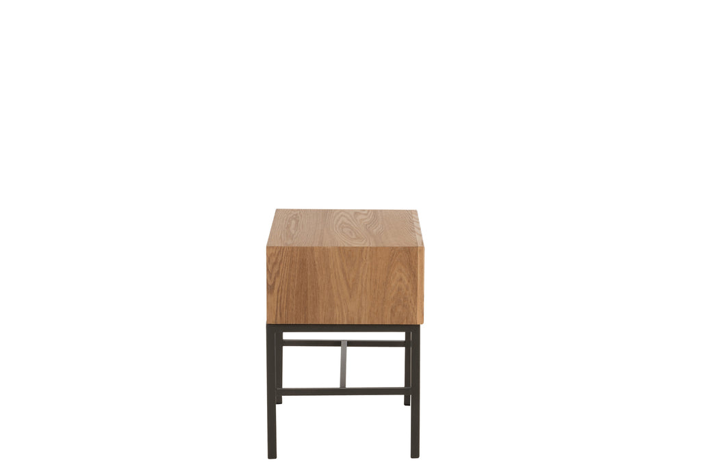 Bijzettafel op basis van hout/metaal natuurlijk - J-LINE