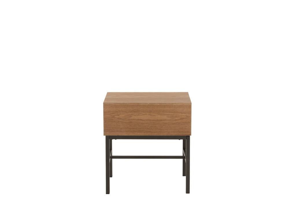 Bijzettafel op basis van hout/metaal natuurlijk - J-LINE