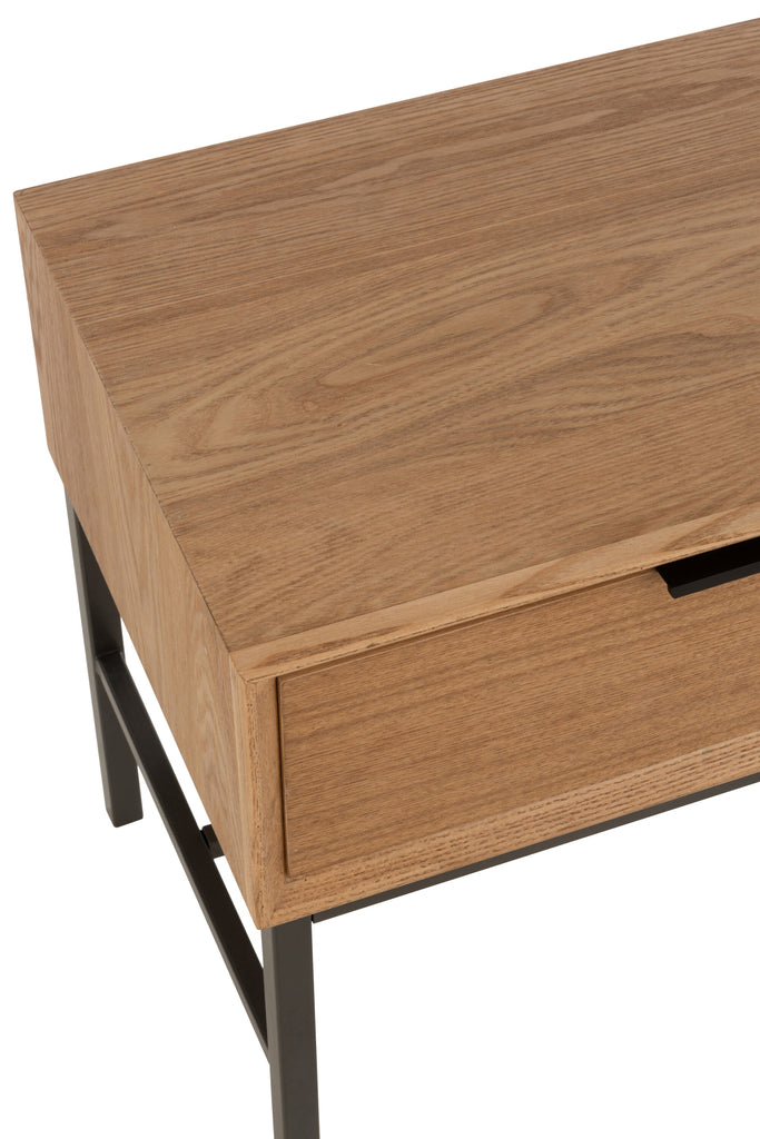 Bijzettafel op basis van hout/metaal natuurlijk - J-LINE