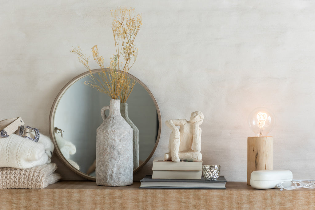 Lamp Silas Hoog Berangan Hout - J-LINE