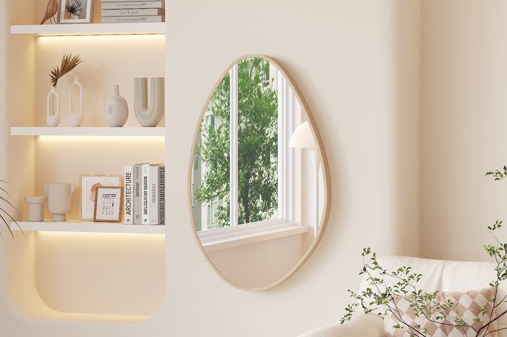 Miroir 'Romi' 80x50 chêne ancien RS