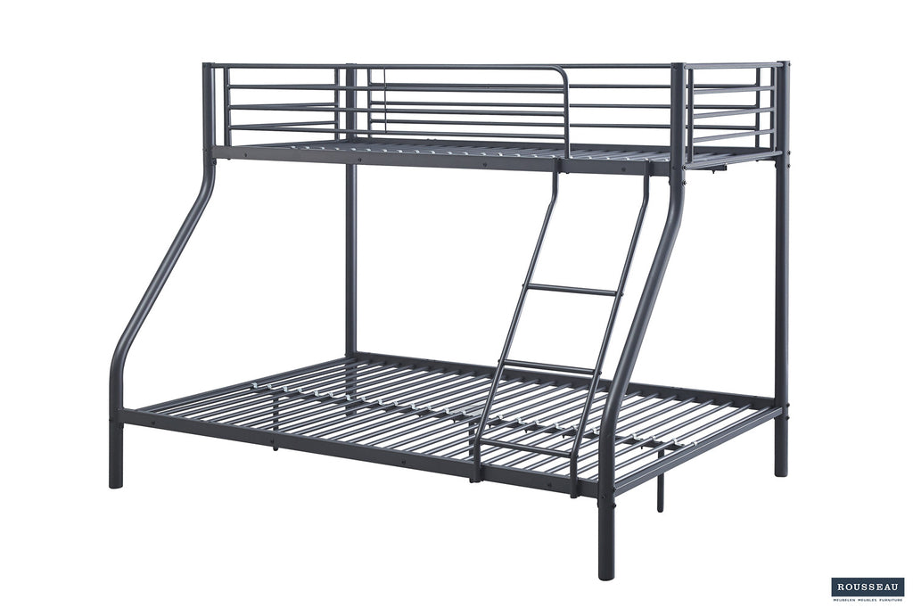 Stapelbed 'Trio' metaal 140/90x200 donkergrijs RS