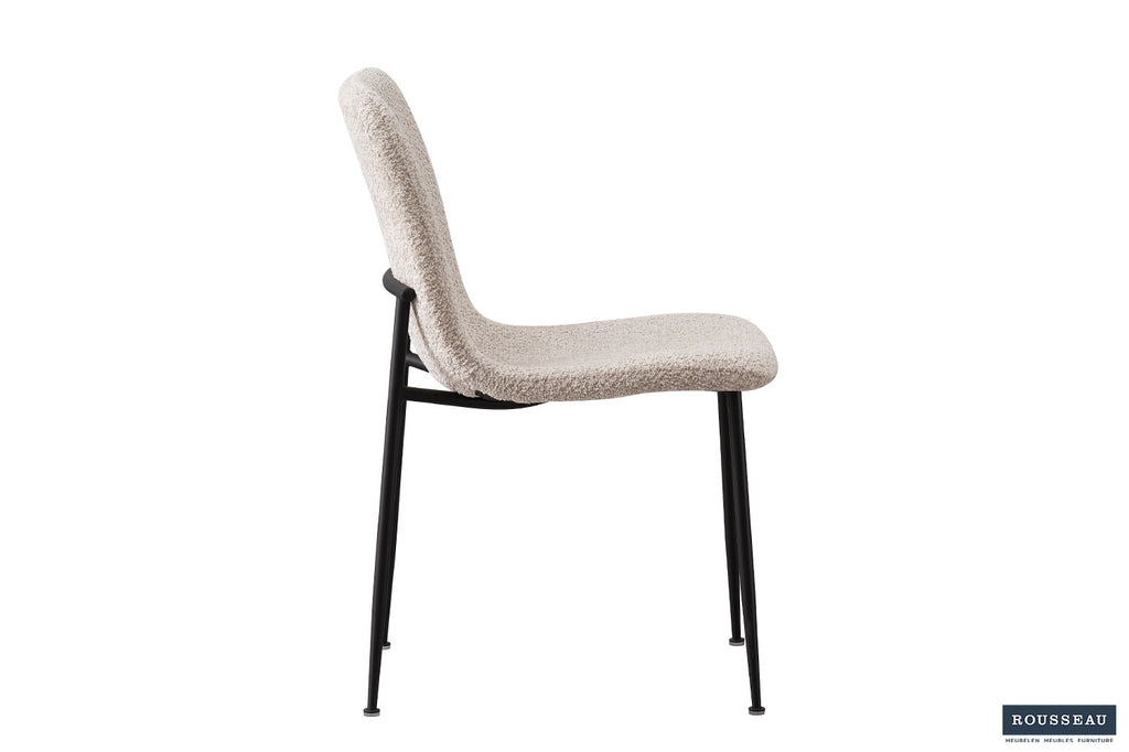Chaise 'Alice' Bouclé Beige RS