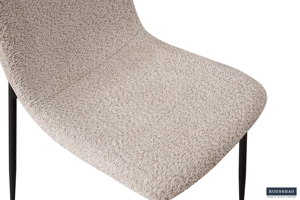 Chaise 'Alice' Bouclé Beige RS