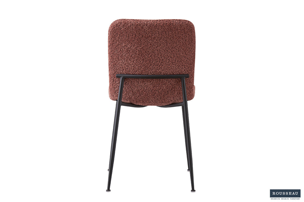 Chaise 'Alice' Bouclé Rose RS