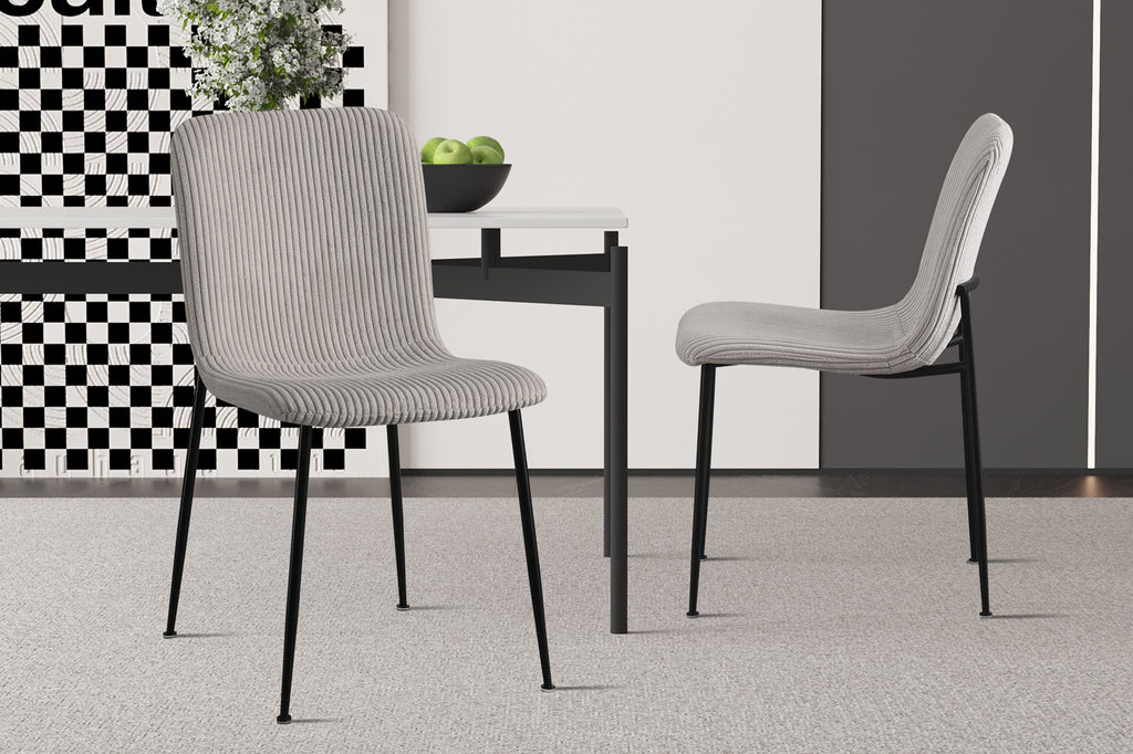 Stoel 'Alice' Corduroy Light Grey RS