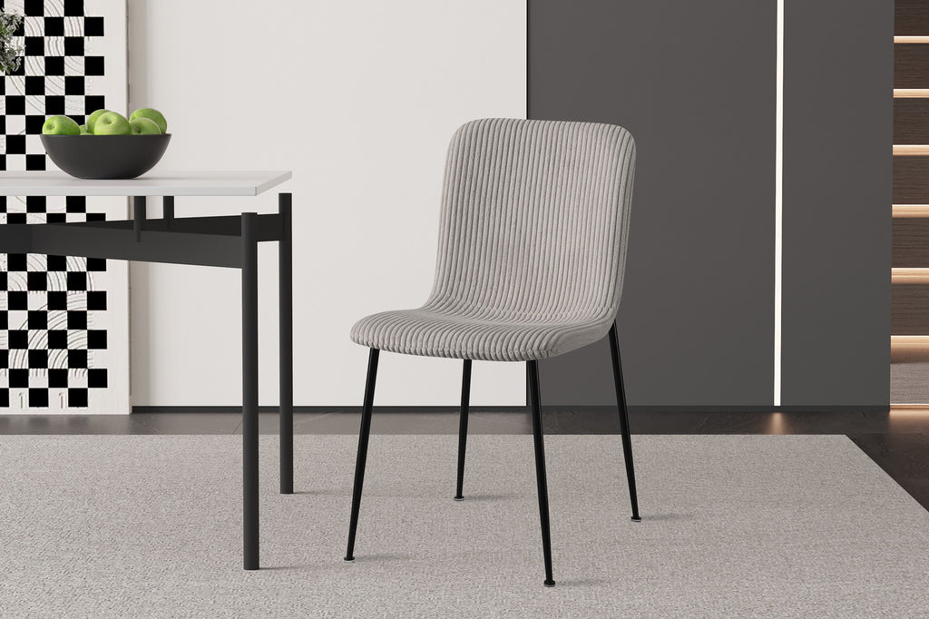 Stoel 'Alice' Corduroy Light Grey RS