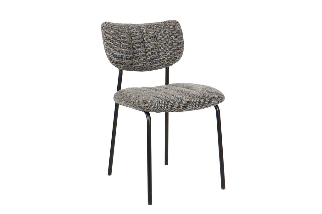 Chaise 'Antura' tissu gris foncé RS