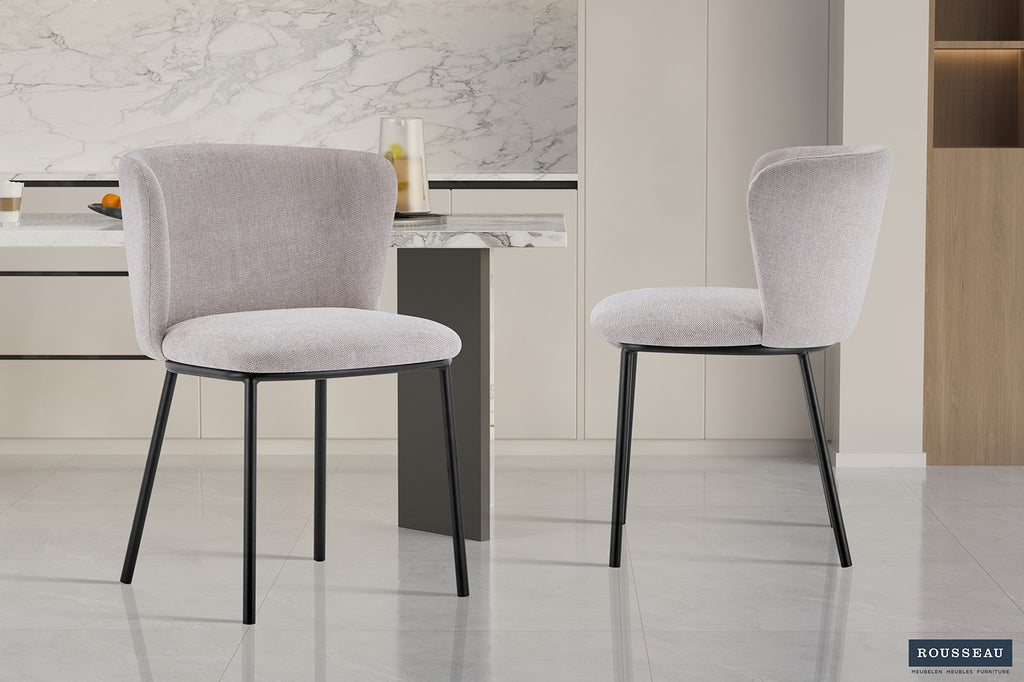 Chaise « Arthur » Tissu Beige RS