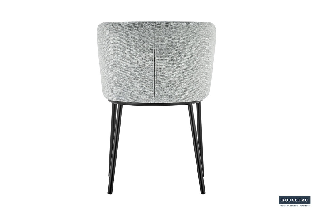 Chaise 'Arthur' Tissu Gris Clair RS