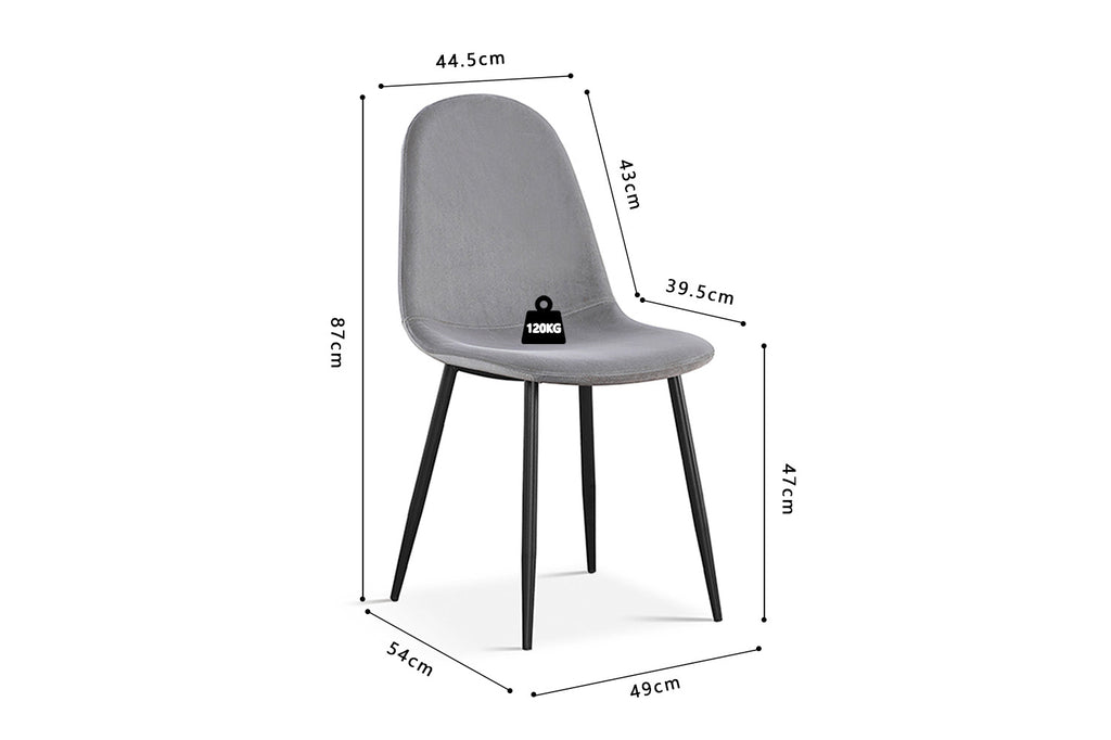 Stoel 'Boy' Velvet Grey RS