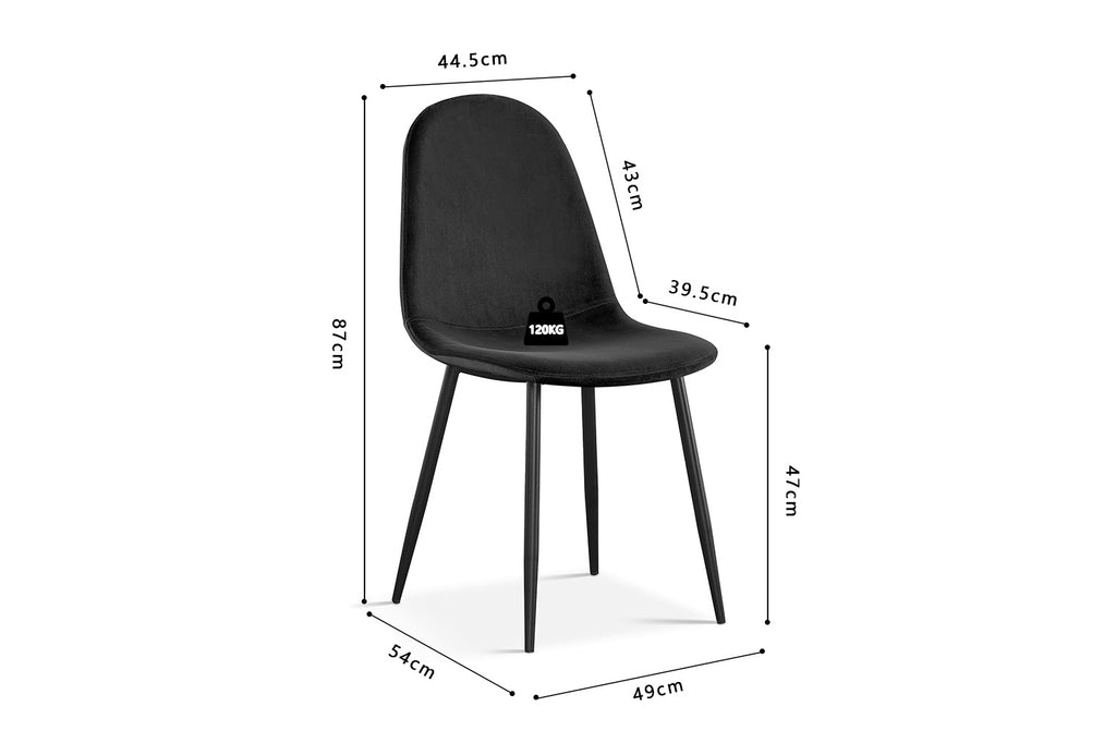 Stoel 'Boy' Velvet Black RS