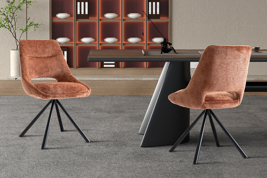 Stoel 'Dante' Fabric Rust RS