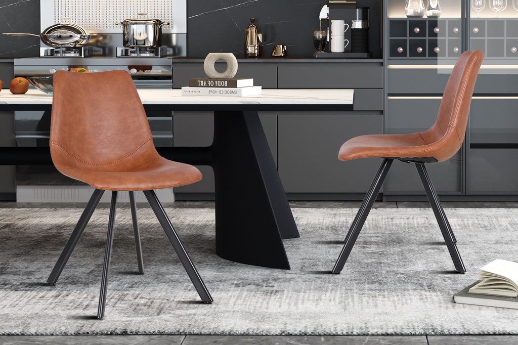 Stoel 'Emma' PU Cognac RS