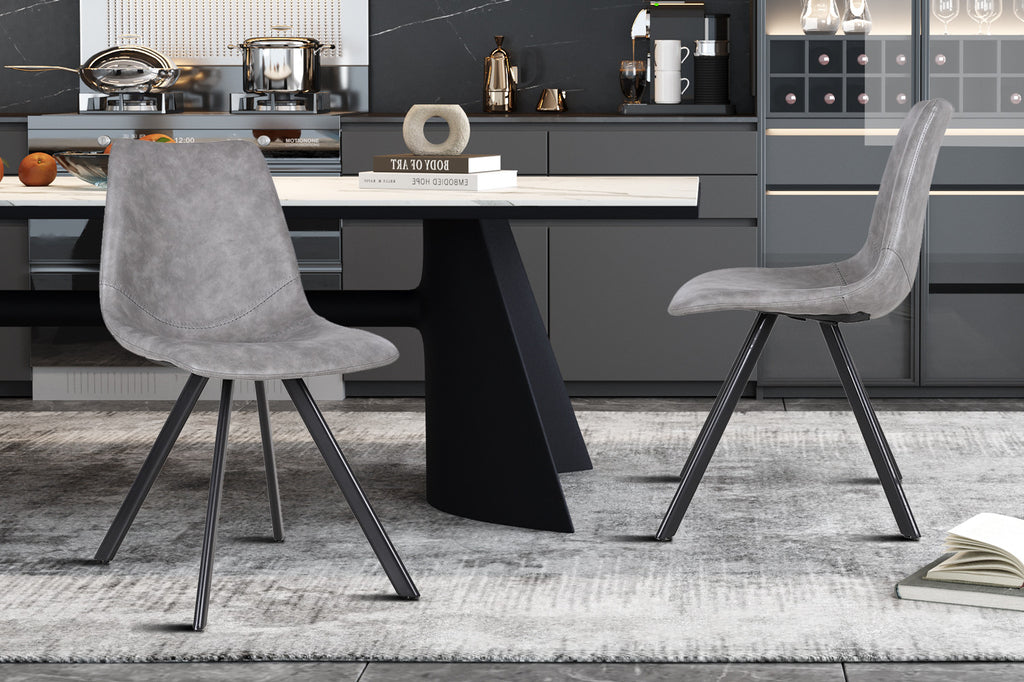 Stoel 'Emma' PU Dark Grey RS