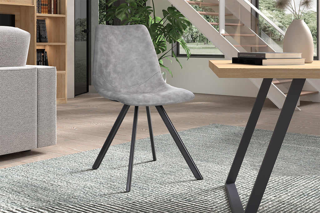 Stoel 'Emma' PU Dark Grey RS