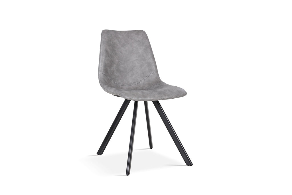 Chaise 'Emma' PU Gris Foncé RS