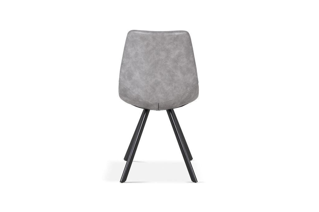 Chaise 'Emma' PU Gris Foncé RS