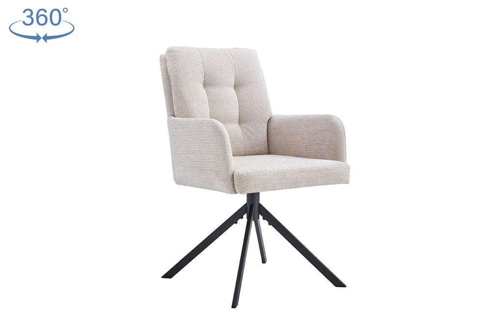 Stoel 'Granada' draaibaar beige RS
