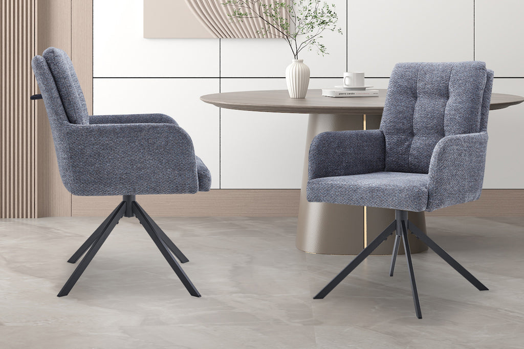Chaise « Granada » pivotante gris foncé RS
