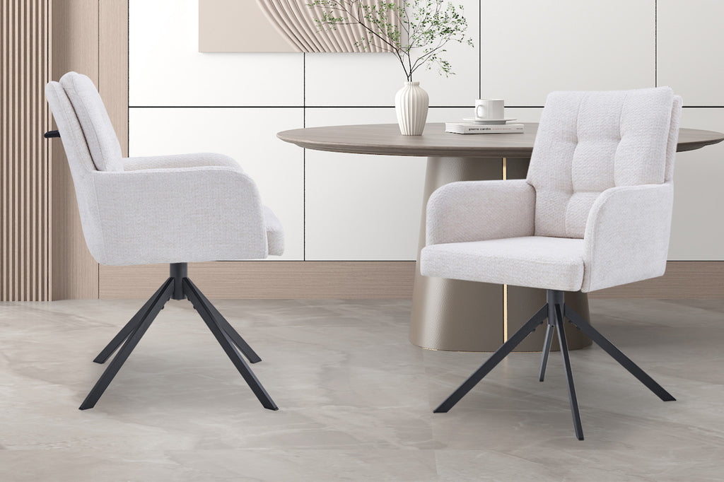 Chaise « Granada » pivotante écru RS
