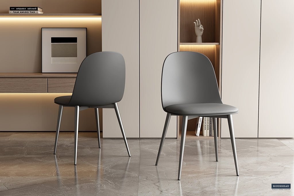 Stoel 'Jasmin' Seat PP kussen PU Grey RS