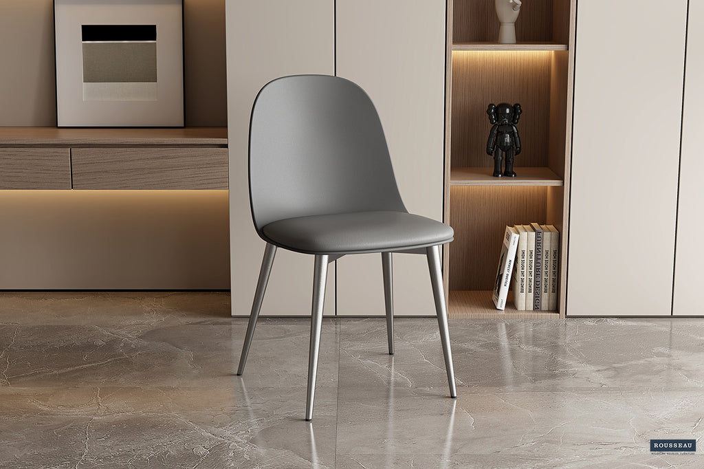 Stoel 'Jasmin' Seat PP kussen PU Grey RS