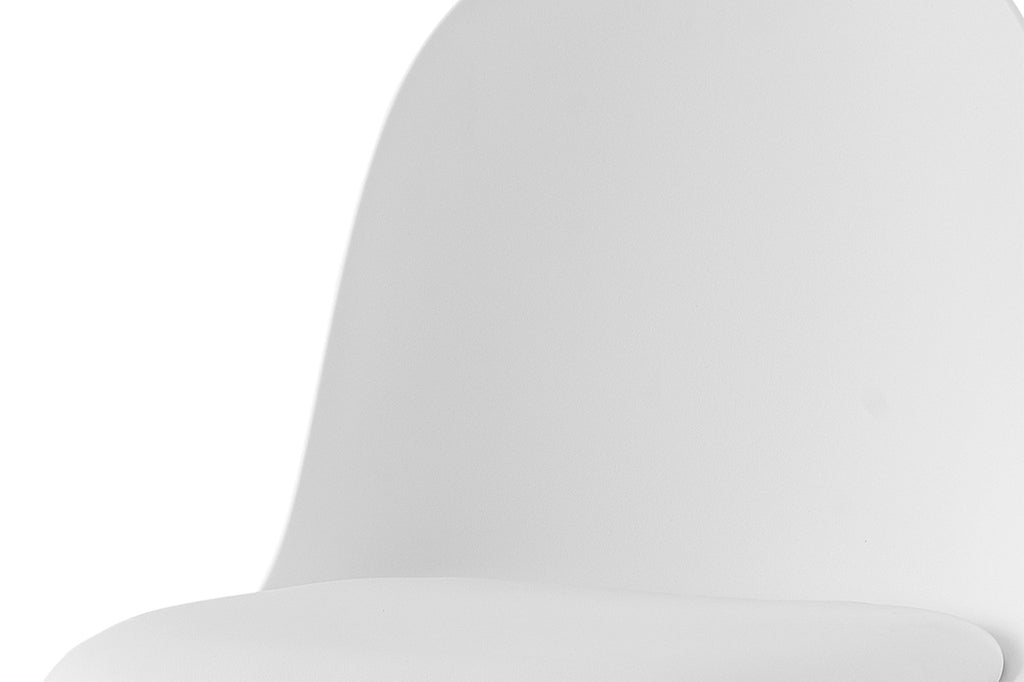 Chaise 'Jasmin' Assise PP Coussin PU blanc RS