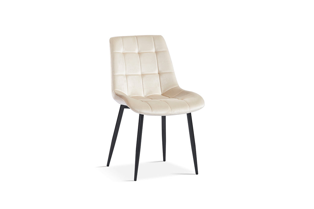 Chaise 'Juta' Velours Beige RS