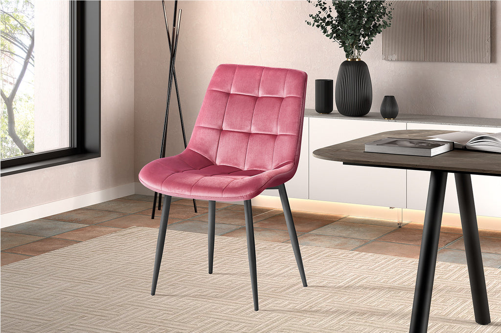 Chaise « Juta » Velvet Pink RS