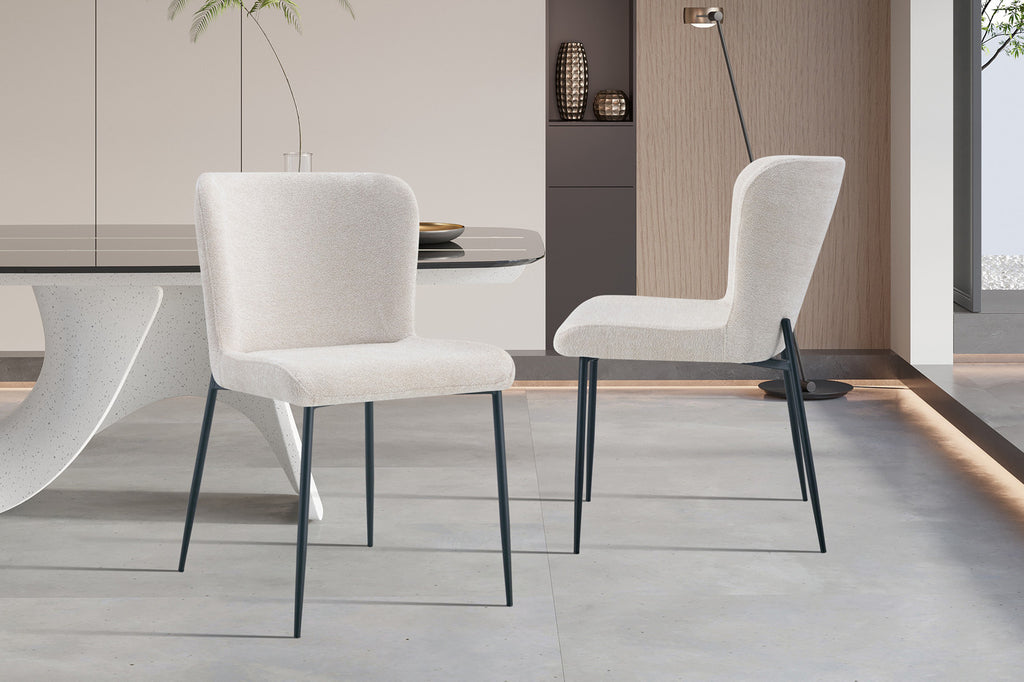 Chaise 'Lisa' Bouclé Sable RS